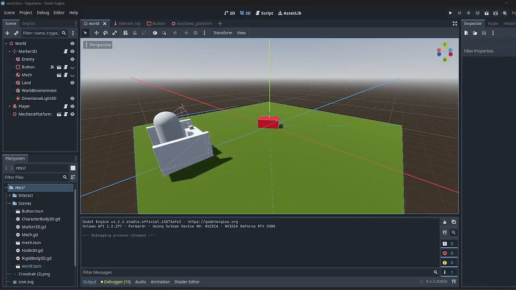Godot Create Button Help with buttons, keeping players on platform (video) - Help - Godot Forum