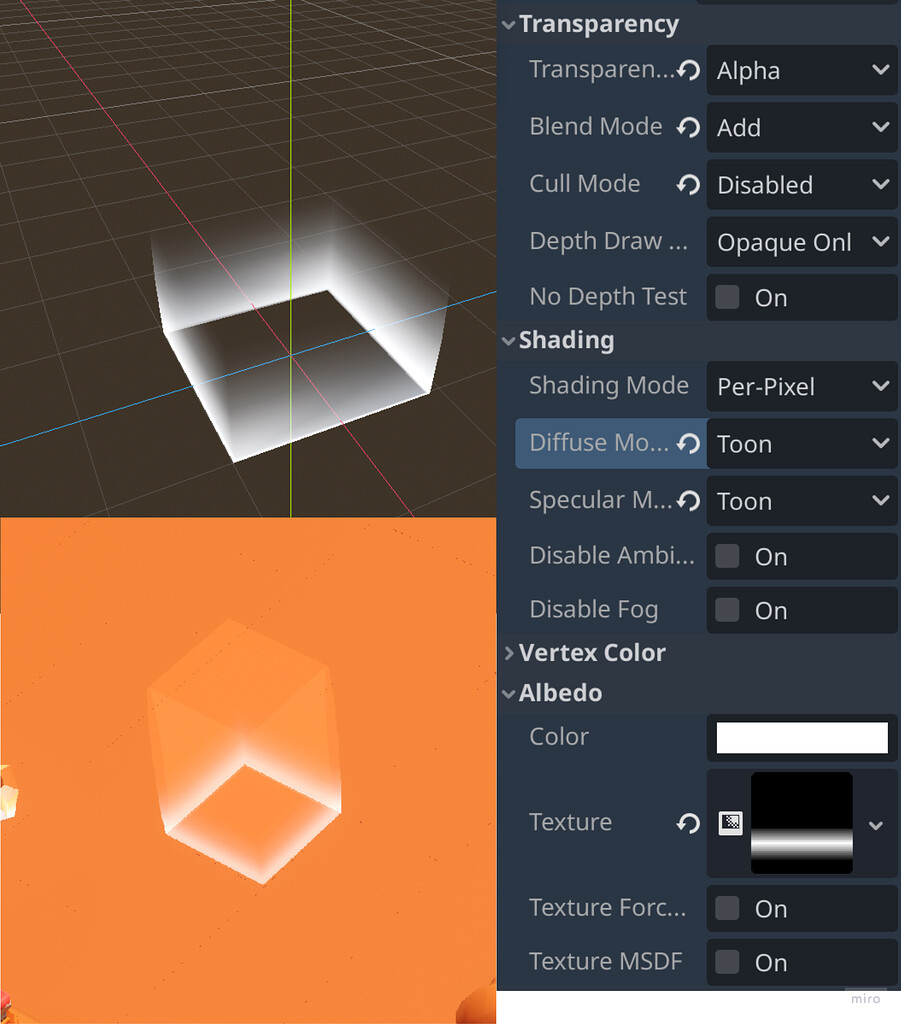 Gradient for transparency does't work as expected - Shaders - Godot Forum