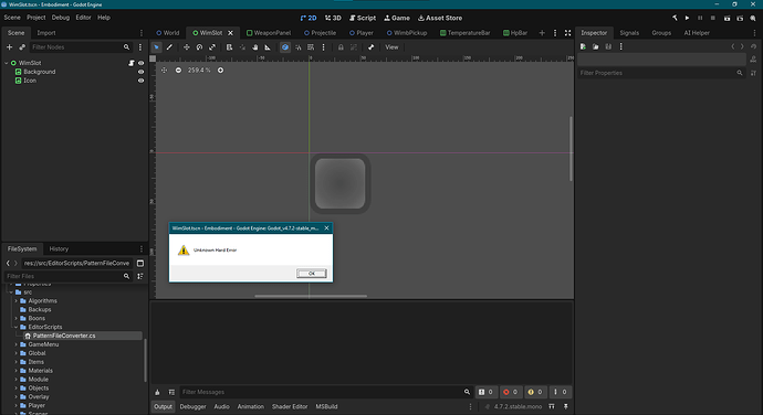 Unknown Hard Error
