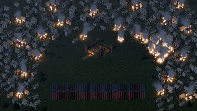 Stress test: 30 fires at night and 5000 soldiers