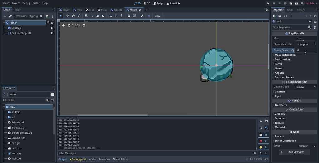 Why my object is falling ?? - Help - Godot Forum