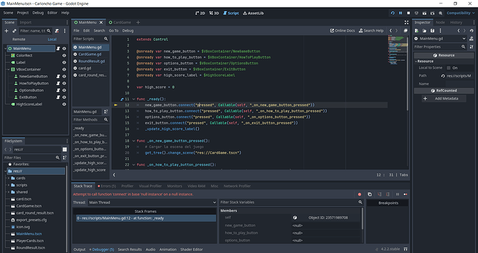 Error connecting to nodes - Help - Godot Forum