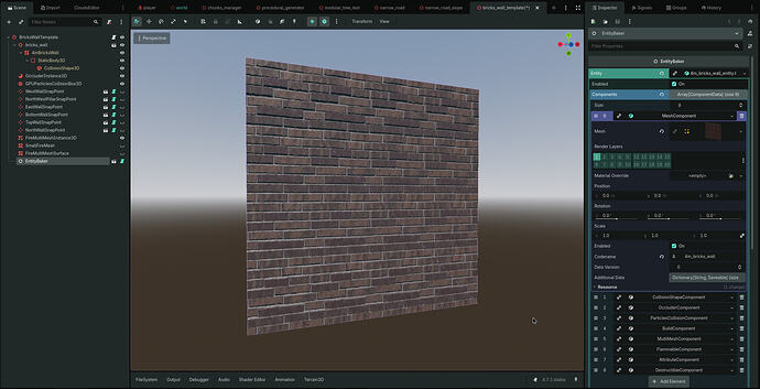 "Baking" a scene into Components.