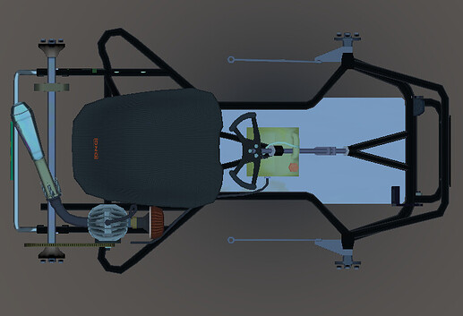 Late 70s to 80s go-kart racing frame.