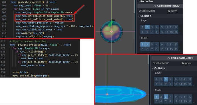 Code and Collision layers