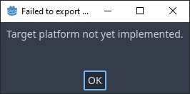 Falled to export