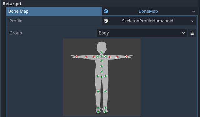 BoneMap in Skeleton Retargeting with errors in arms