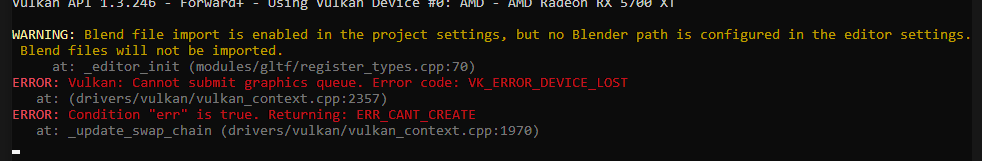 GPU Error in Console