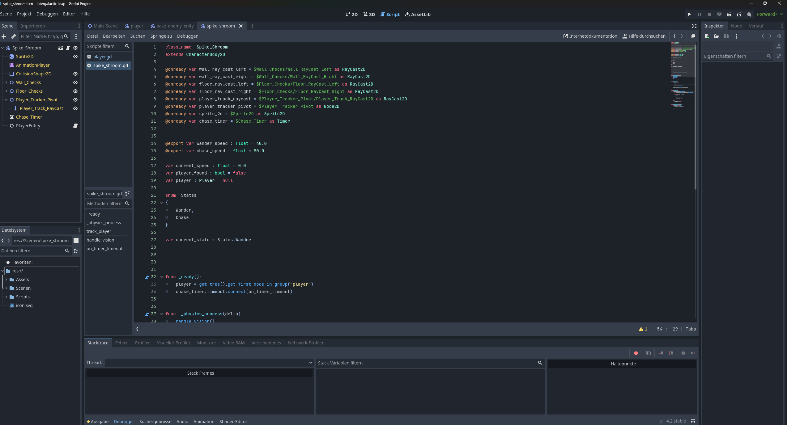 I need help with an error in the script - Help - Godot Forum