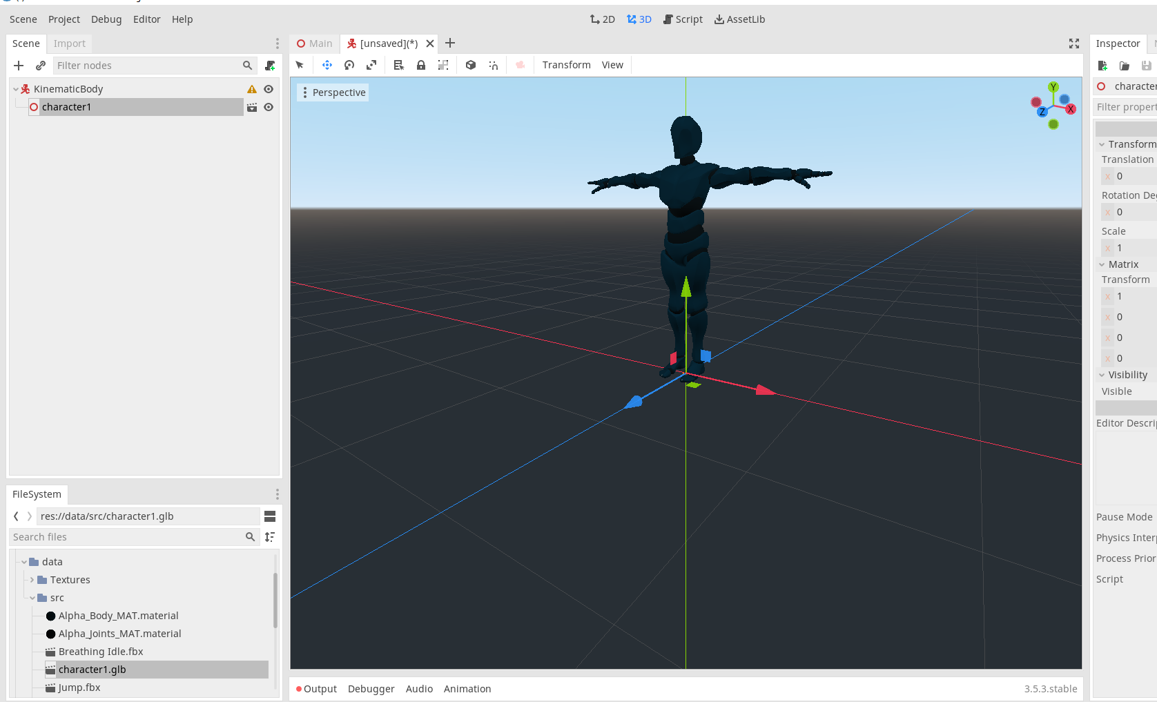 Textures are black/dark when importing mixamo model - Help - Godot Forum