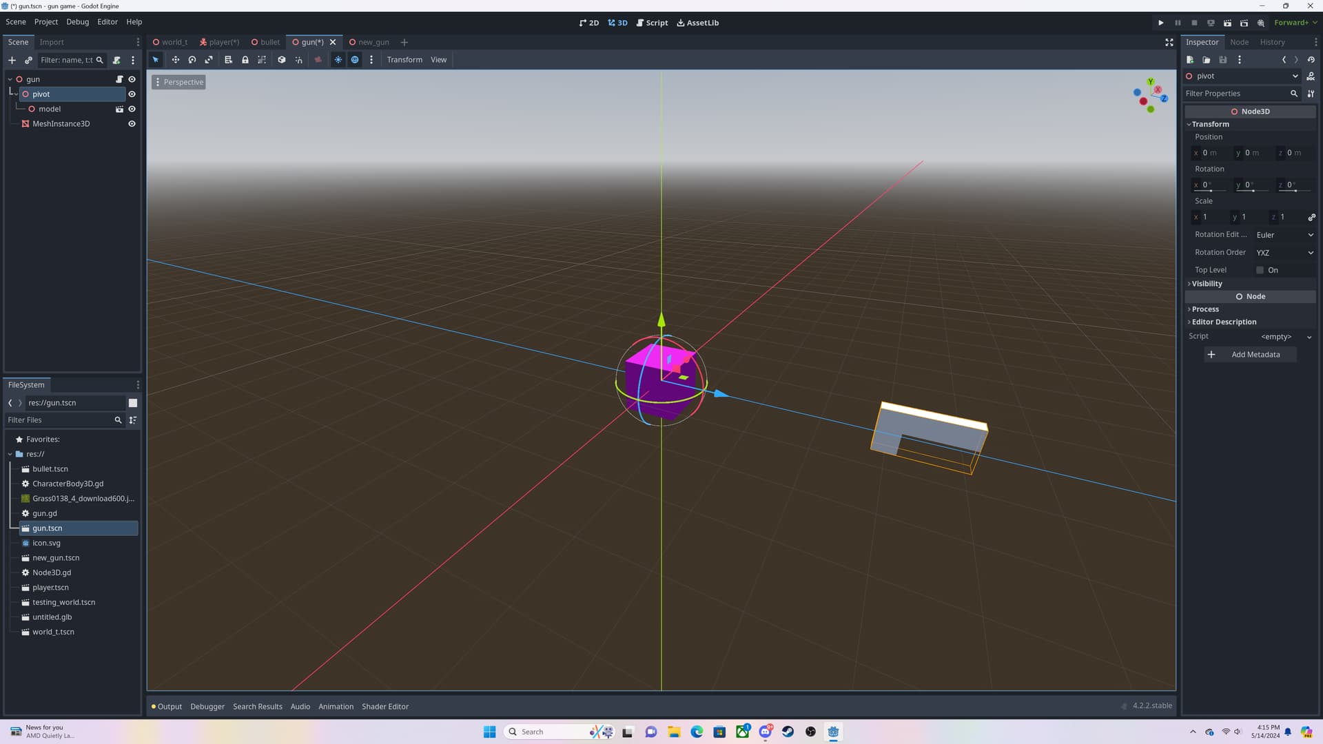 How to fix rotation point? - Help - Godot Forum