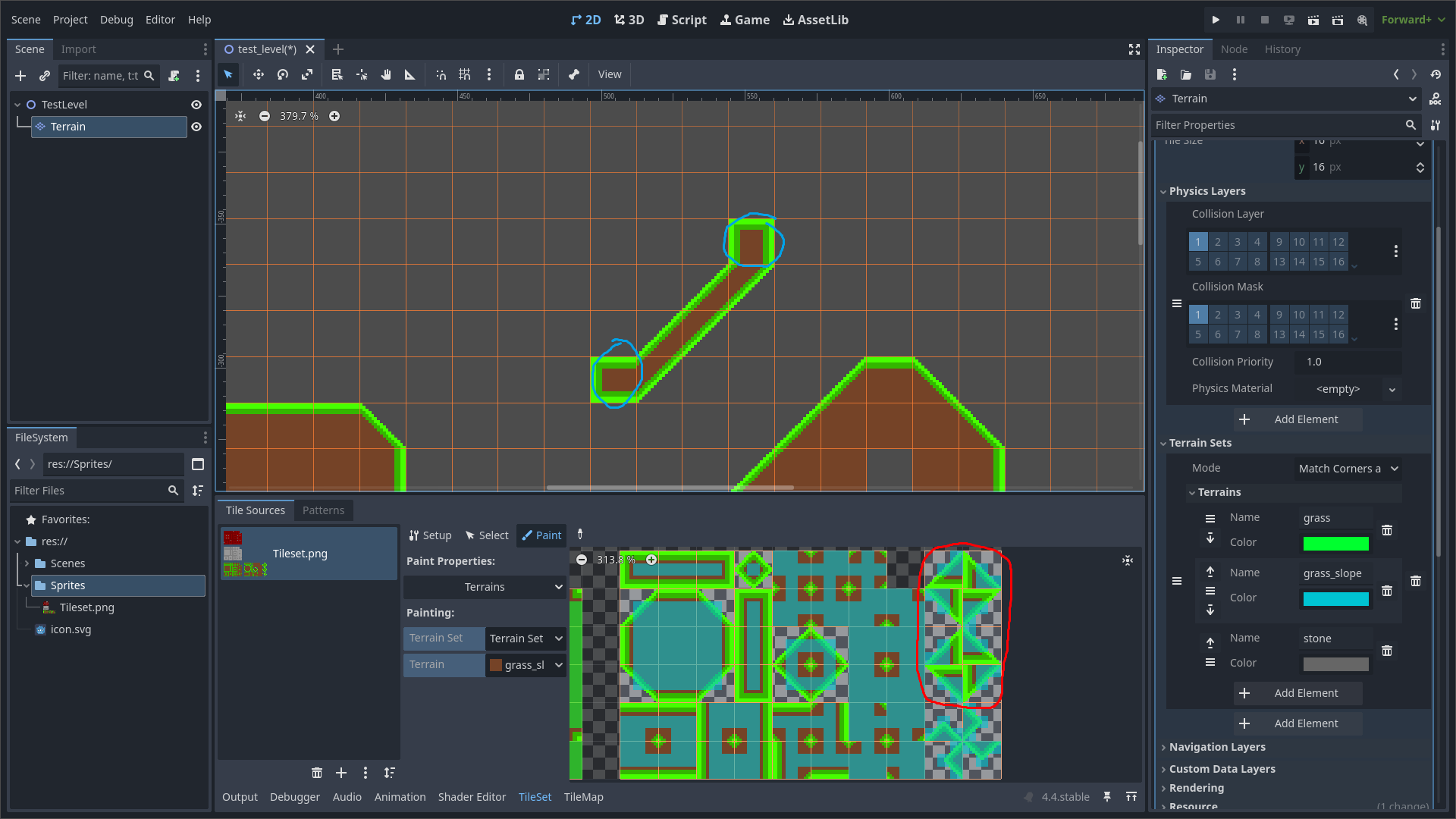 Unable to place specific tiles with the Terrain feature - UI - Godot Forum