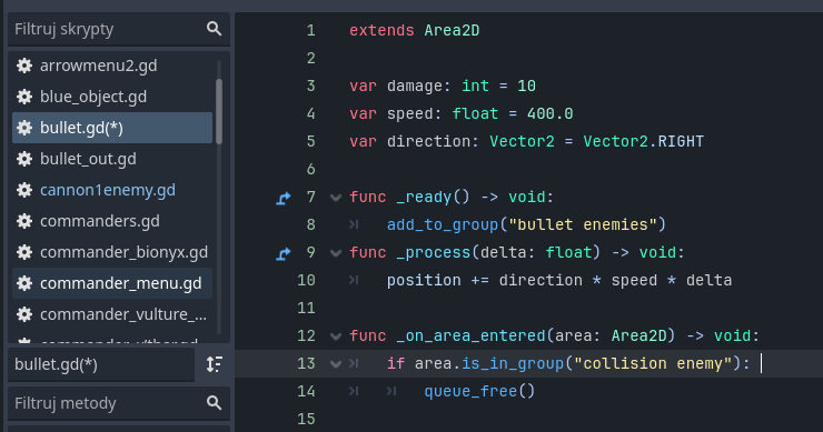 The bullet passes through the target - Programming - Godot Forum