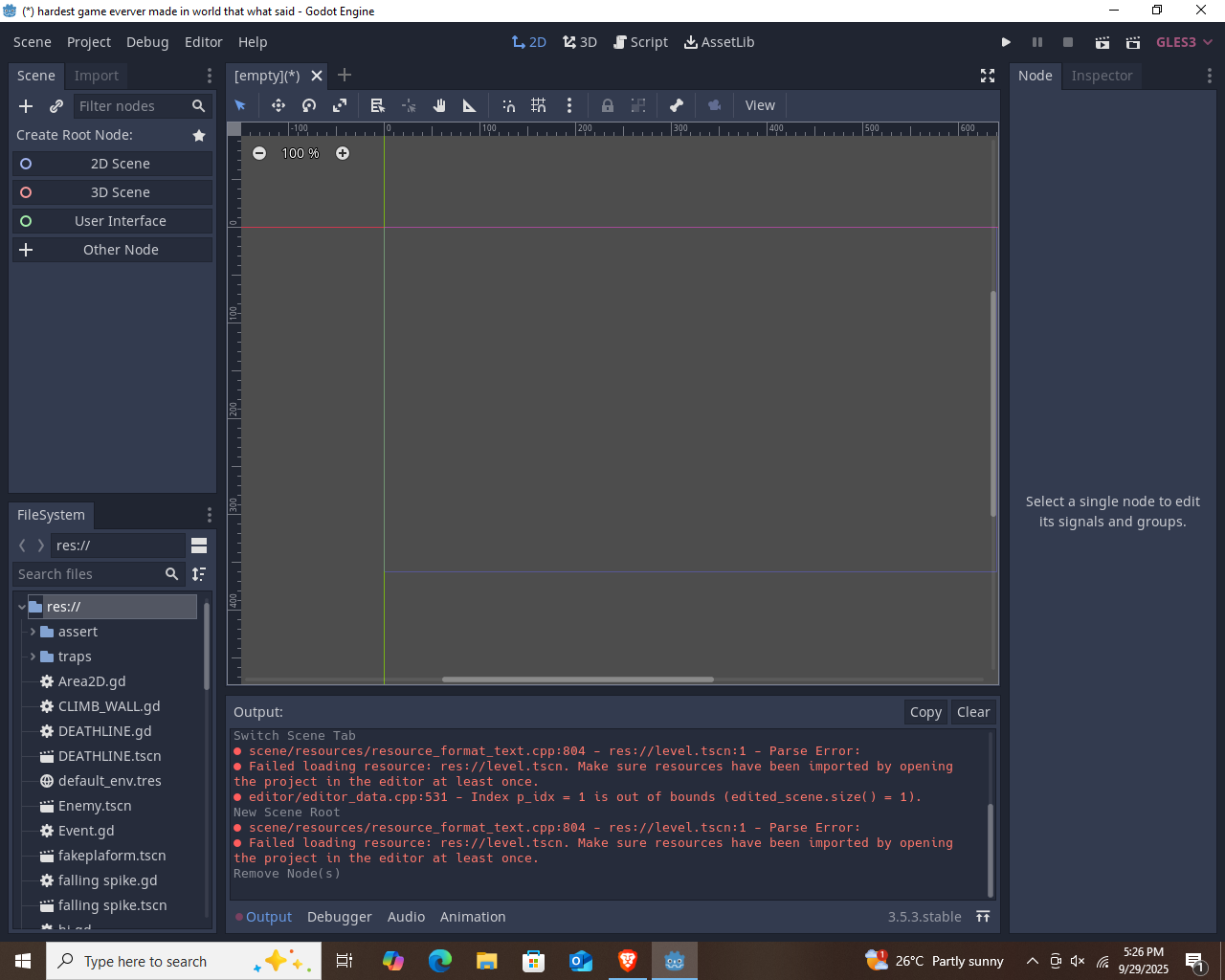 Resources is not loading or importing giving error in godot 3.5 - Help ...