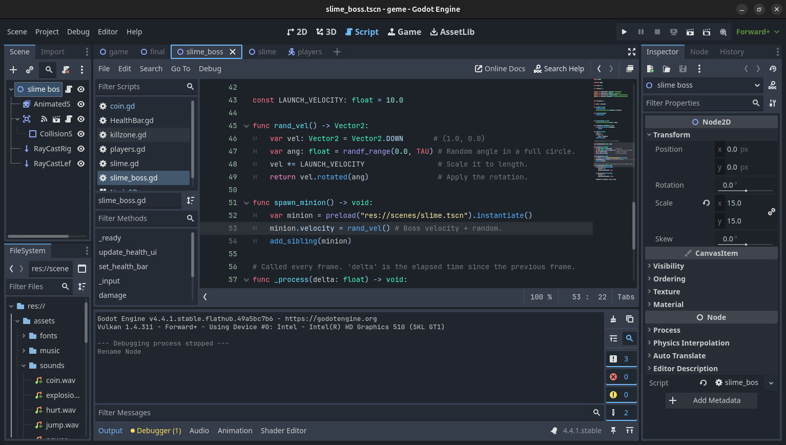 How do I make an enemy jump out of my boss - Page 2 - Help - Godot Forum