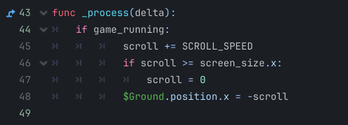 Scrolling Code