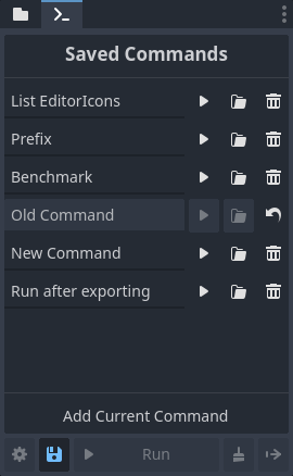 Saved Commands