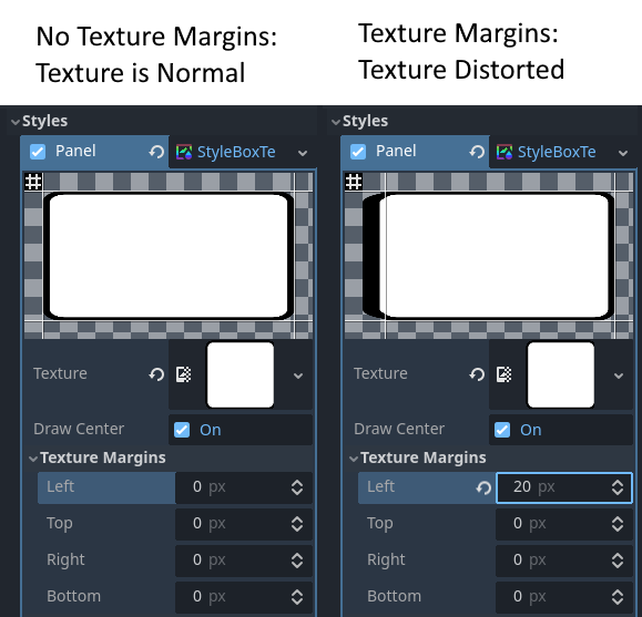 StyleBoxTexture Edge Distortions when using Texture Margins - Help ...