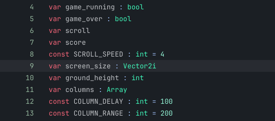 Var and Const