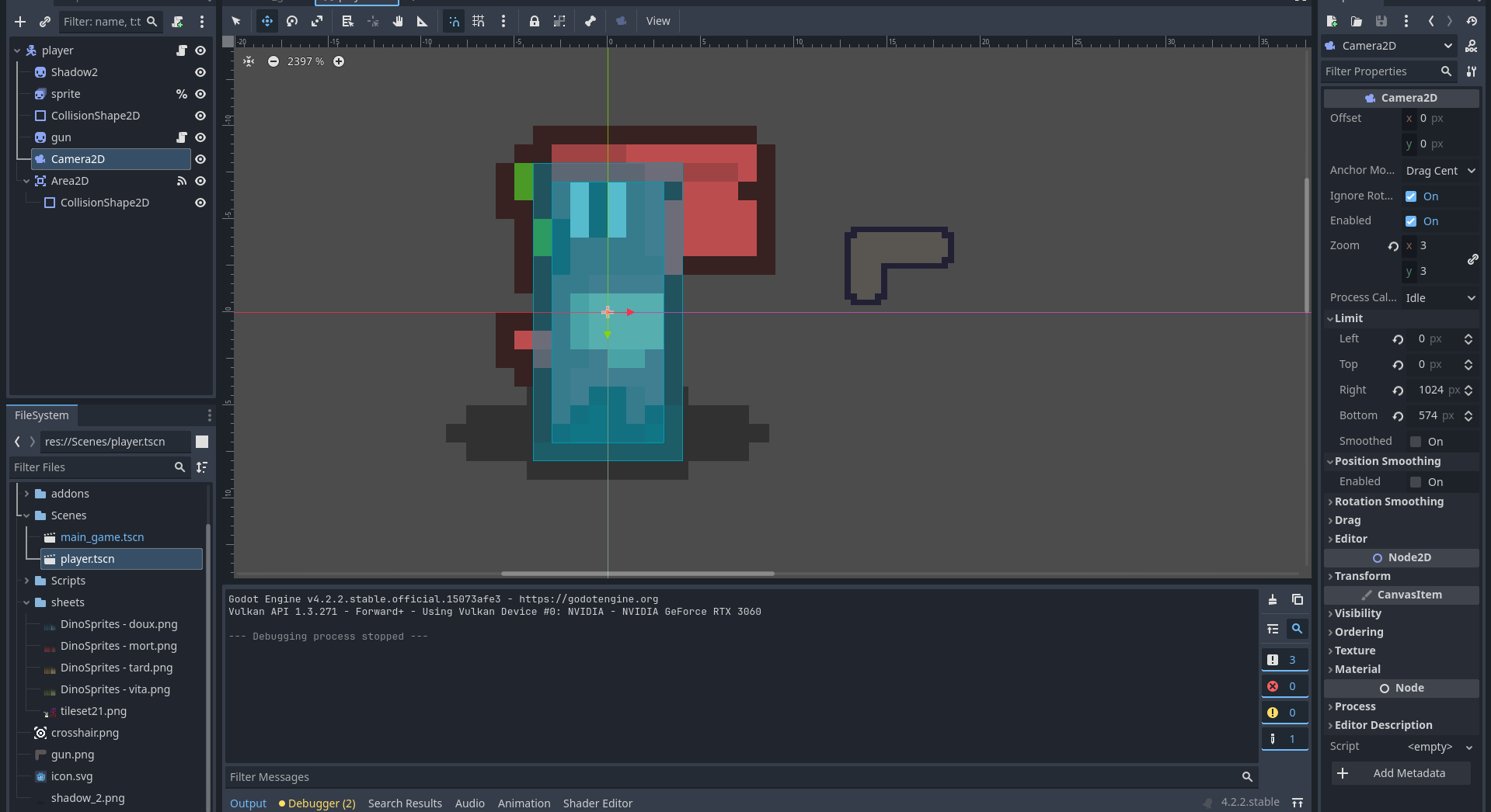 2D Area2d roombased camera system not working - Help - Godot Forum