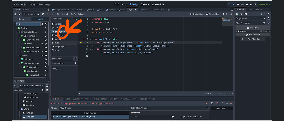 i am very new to godot and coding why is this null - Programming ...