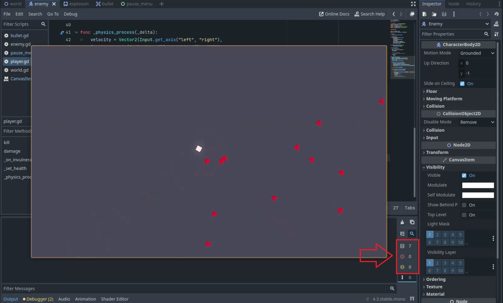health and damage function not working - Page 2 - Programming - Godot Forum